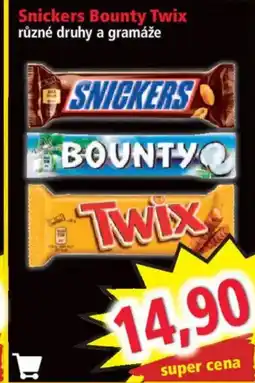 Norma Snickers Bounty Twix různé druhy a gramáže nabídka