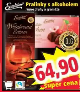Norma Excelsior Pralinky s alkoholem nabídka