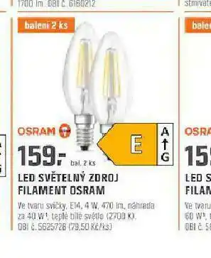 OBI Led světelený zdroj nabídka