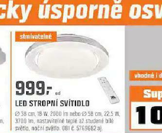 OBI Led stropní svítidlo nabídka