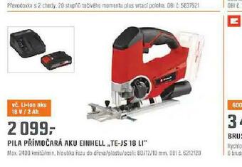 OBI Pila přímočará aku einhell nabídka