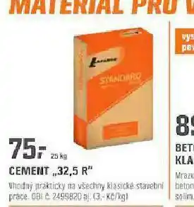 OBI Cement 32,5 r nabídka