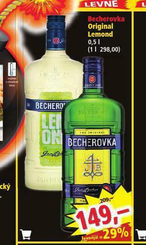 Norma Becherovka / becherovka lemond nabídka