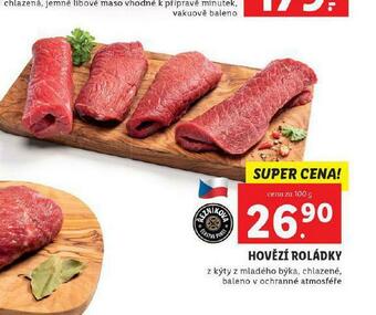 Lidl Hovězí roládky nabídka