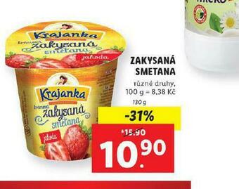 Lidl Zakysaná smetana nabídka