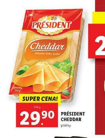 Lidl Président cheddar nabídka