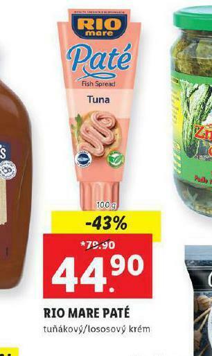 Lidl Rio mare paté nabídka