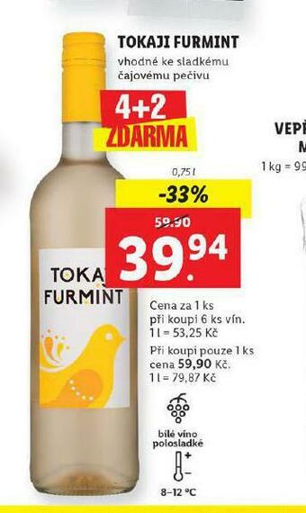 Lidl Tokaji furmint nabídka