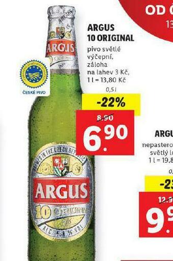 Lidl Pivo argus 10 original nabídka