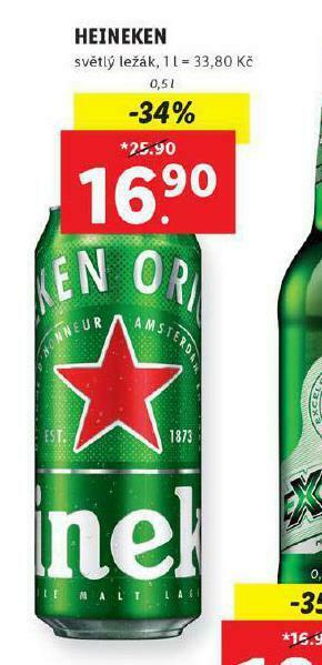 Lidl Pivo heineken nabídka