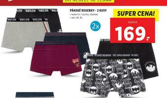 Lidl Pánské boxerky nabídka