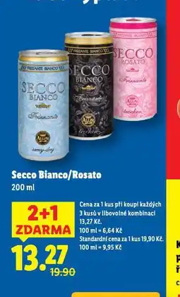 Lidl Secco bianco / rosato nabídka