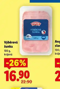 Lidl Výběrová šunka nabídka