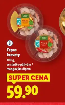 Lidl Tapas krevety nabídka