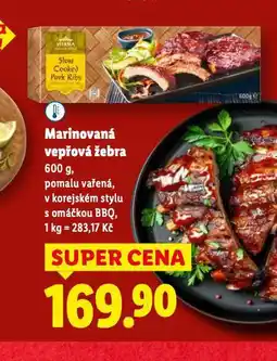Lidl Marinovaná vepřová žebra nabídka