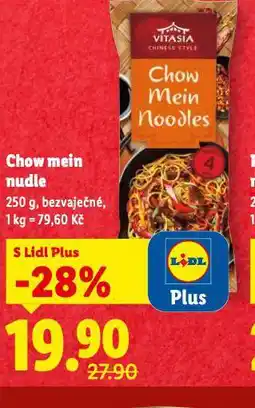 Lidl Chow mein nudle nabídka
