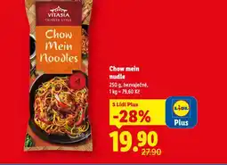 Lidl Chow mein nudle nabídka