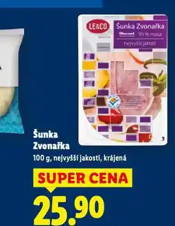 Lidl Šunka zvonařka nabídka