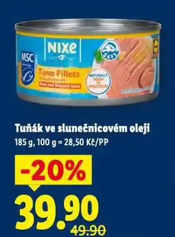 Lidl Tuňák ve slunečnicovém oleji nabídka