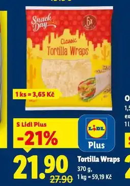 Lidl Tortilla wraps nabídka