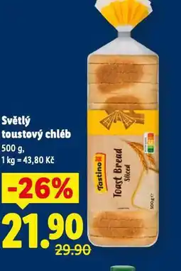 Lidl Světlý toustový chléb nabídka