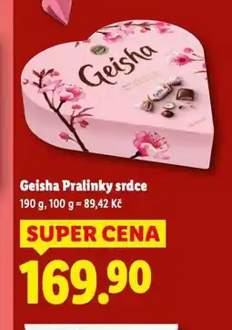Lidl Geisha pralinky srdce nabídka