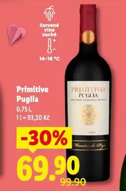 Lidl Primitivo puglia nabídka