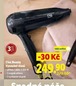 Lidl Cien beauty vysoušeč vlasů nabídka