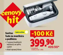 Lidl Sanitas sada na manikůru a pedikúru nabídka