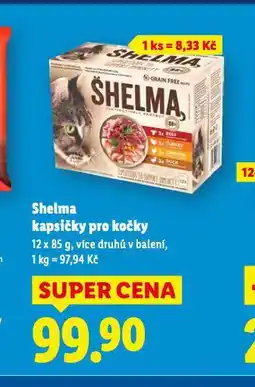 Lidl Shelma kapsičky pro kočky nabídka