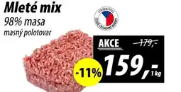 ZEMAN Mleté mix 98% masa masný polotovar nabídka