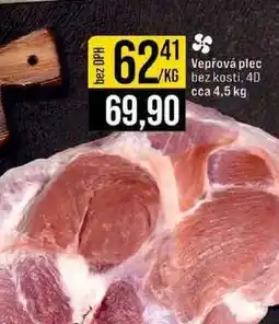 Jip Vepřová plec bez kosti, 4D cca 4,5 kg 1kg nabídka