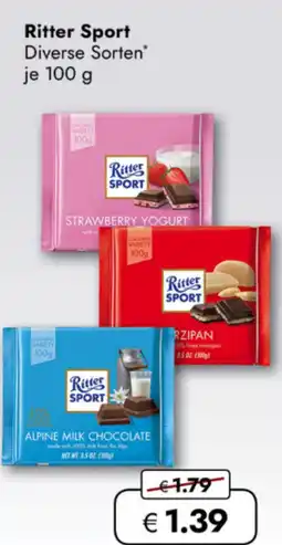 TRAVEL FREE Ritter Sport nabídka