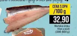 Jip Mořská štika filet s kůží (300-600 g) 100g nabídka