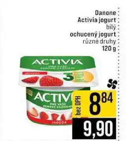 Jip Danone Activia jogurt bilý ochucený jogurt různé druhy nabídka