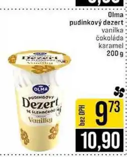 Jip Olma pudinkový dezert vanilka čokoláda karamel nabídka