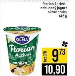 Jip Florian Active+ ochucený jogurt různé druhy 145 g nabídka