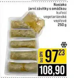 Jip Nasiako jarní závitky s omáčkou kuřecí vegetariánské vepřové nabídka