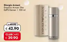 TRAVEL FREE Giorgio Armani Emporio Armani She EdPS Damen nabídka