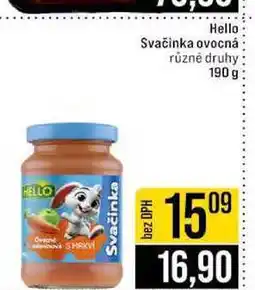 Jip Hello Svačinka ovocná různé druhy nabídka