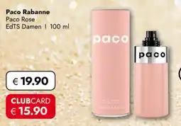 TRAVEL FREE Paco Rabanne Paco Rose EdTS Damen nabídka