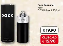 TRAVEL FREE Paco Rabanne Paco EdTS Unisex nabídka