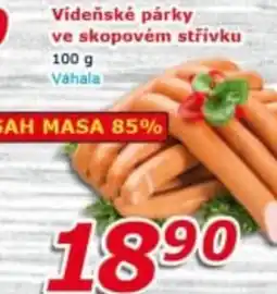 ESO MARKET Vídeňské párky ve skopovém střívku nabídka