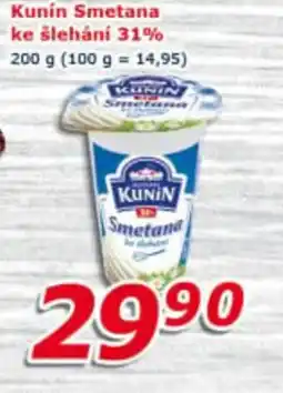 ESO MARKET Kunín Smetana ke slehani 31% nabídka