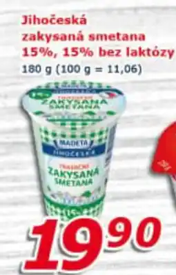 ESO MARKET Madeta Jihočeská zakysaná smetana 15%, 15% bez laktózy nabídka