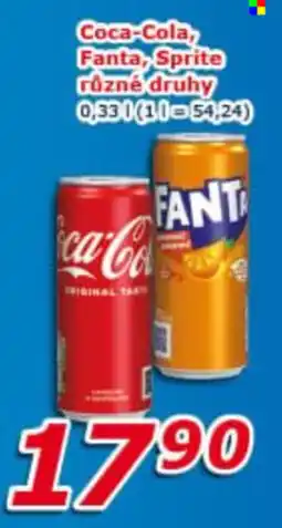 ESO MARKET Coca-Cola, Fanta, Sprite nabídka