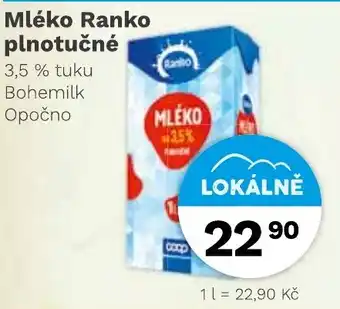 Mléko Ranko plnotučné