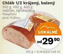 Fortel Chléb 1/2 krájený, balený nabídka