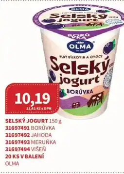 Kubík potraviny Olma Selský jogurt nabídka