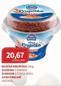 Kubík potraviny Mléčná krupička nabídka